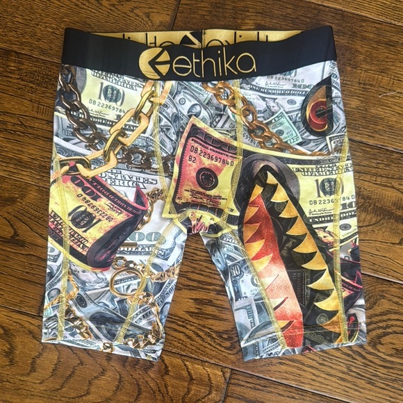 Ethika Money and Chain Print Boxer Briefs - boys size medium - Picture 1 of 3